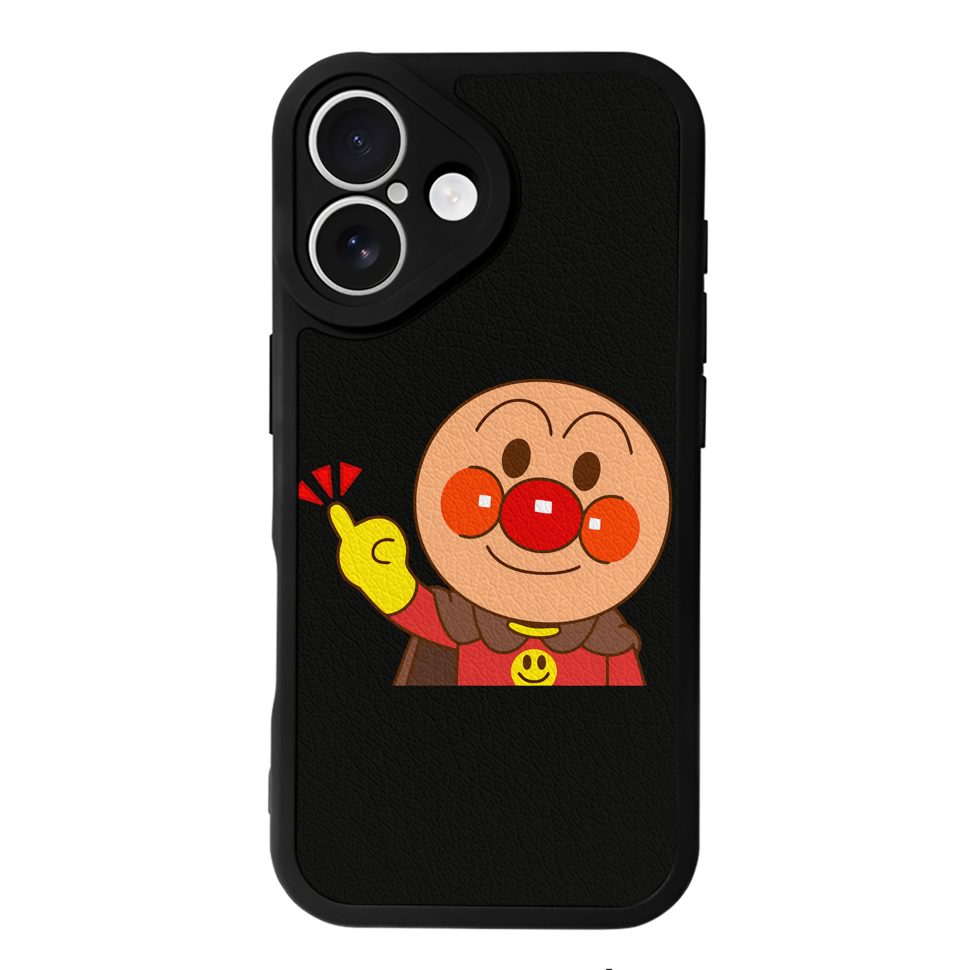 （画像用） アンパンマン Anpanman 【iPhone 16シリーズ対応】シリコンスマホケース（レザー調） 材質：シリコン